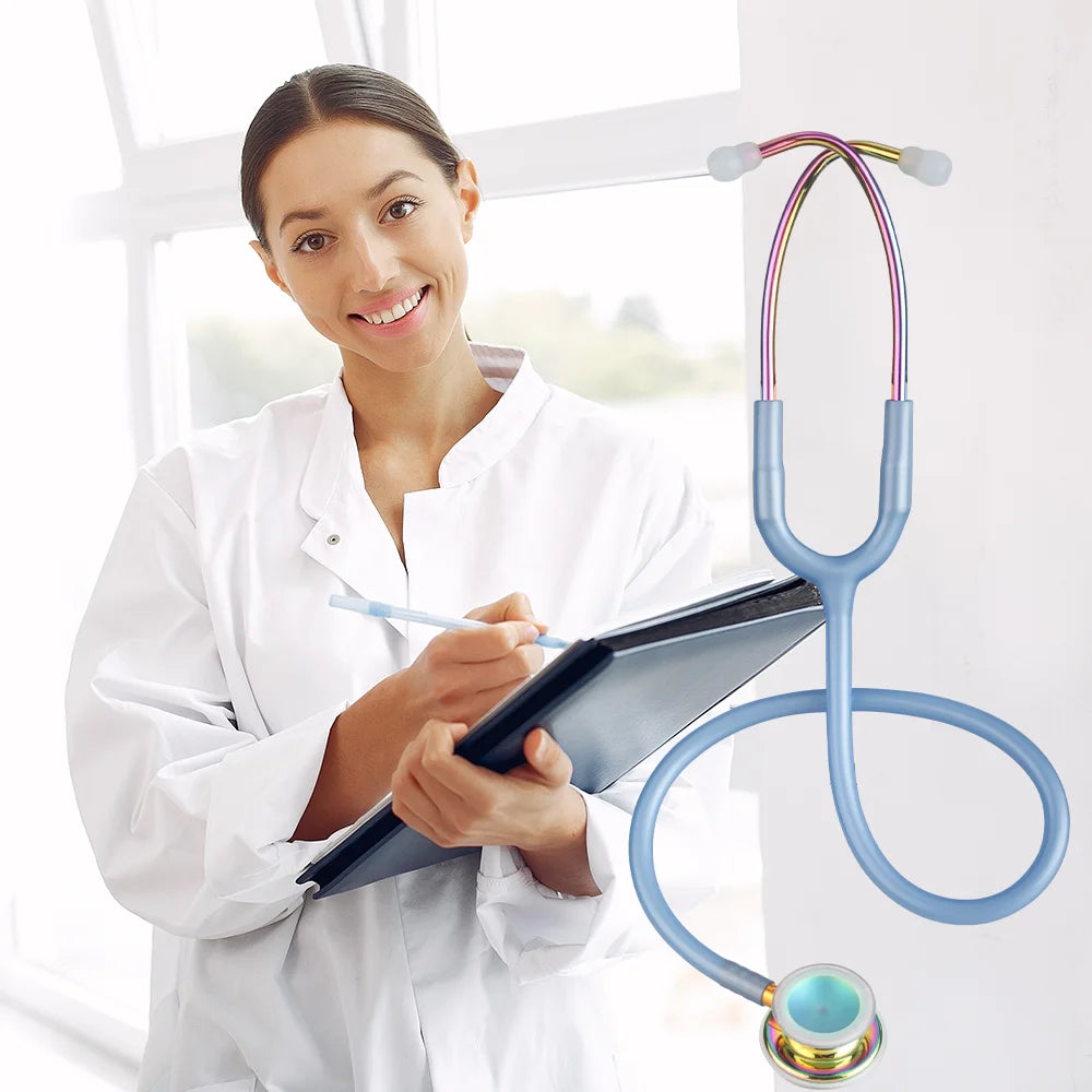 XceeFit Double Head Stethoscope – Dual Diaphragm Clinician Medical Stethoscope Qst