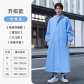 Long Hooded Waterproof Rain Poncho Jacket – Unisex Nylon Waterproof Rain Poncho Qme blue upgradation M