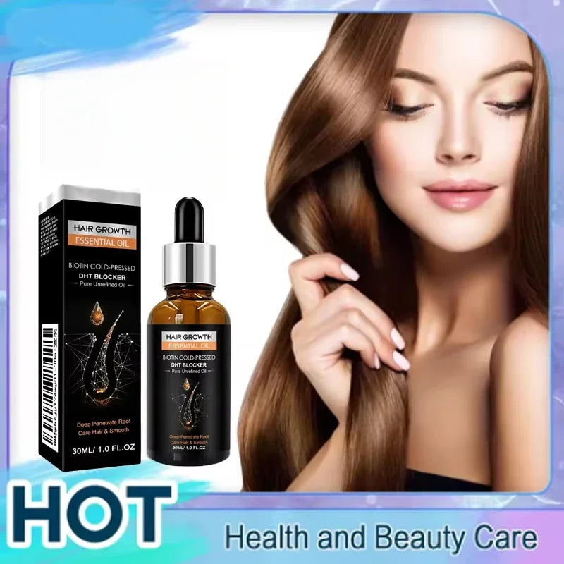 Biotin Hair Growth Oil & DHT Blocking Shampoo Boost | Qme Hair Growth Treatment Qme