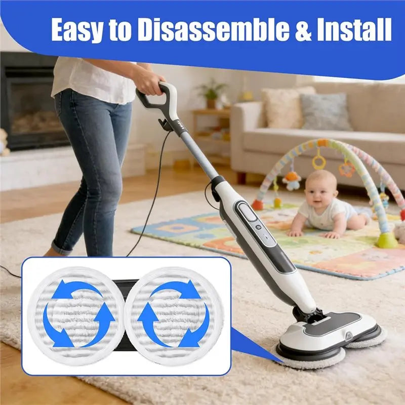 8-Pack Steam Mop Replacement Pads for Shark S7000 S7201 S8001 Steam Mop Pads Qst
