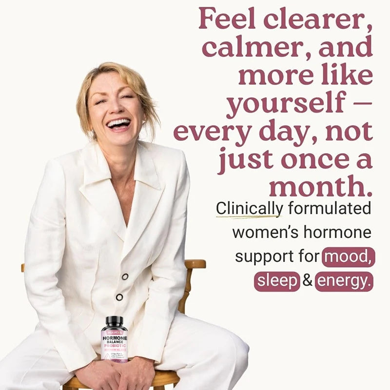 Hormone Balance Capsules – Zinc, L-Tyrosine, Mood & Immune Support Wellness Supplement Qst