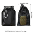 Quick Dry Foldable Soap Bar Case – Waterproof Travel Toiletry Bag Travel Soap Case Qme Black