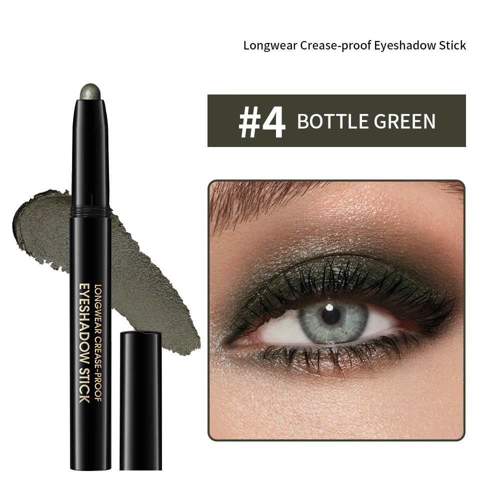 10-Color Longwear Eyeshadow Pencil – Shimmer, Matte & Glitter Eyeshadow Pencil Qst shimmer 04