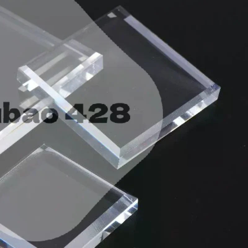 Square Crystal Glass Jewelry Display Stand | Non-Slip Base Jewelry Display Stand Qme