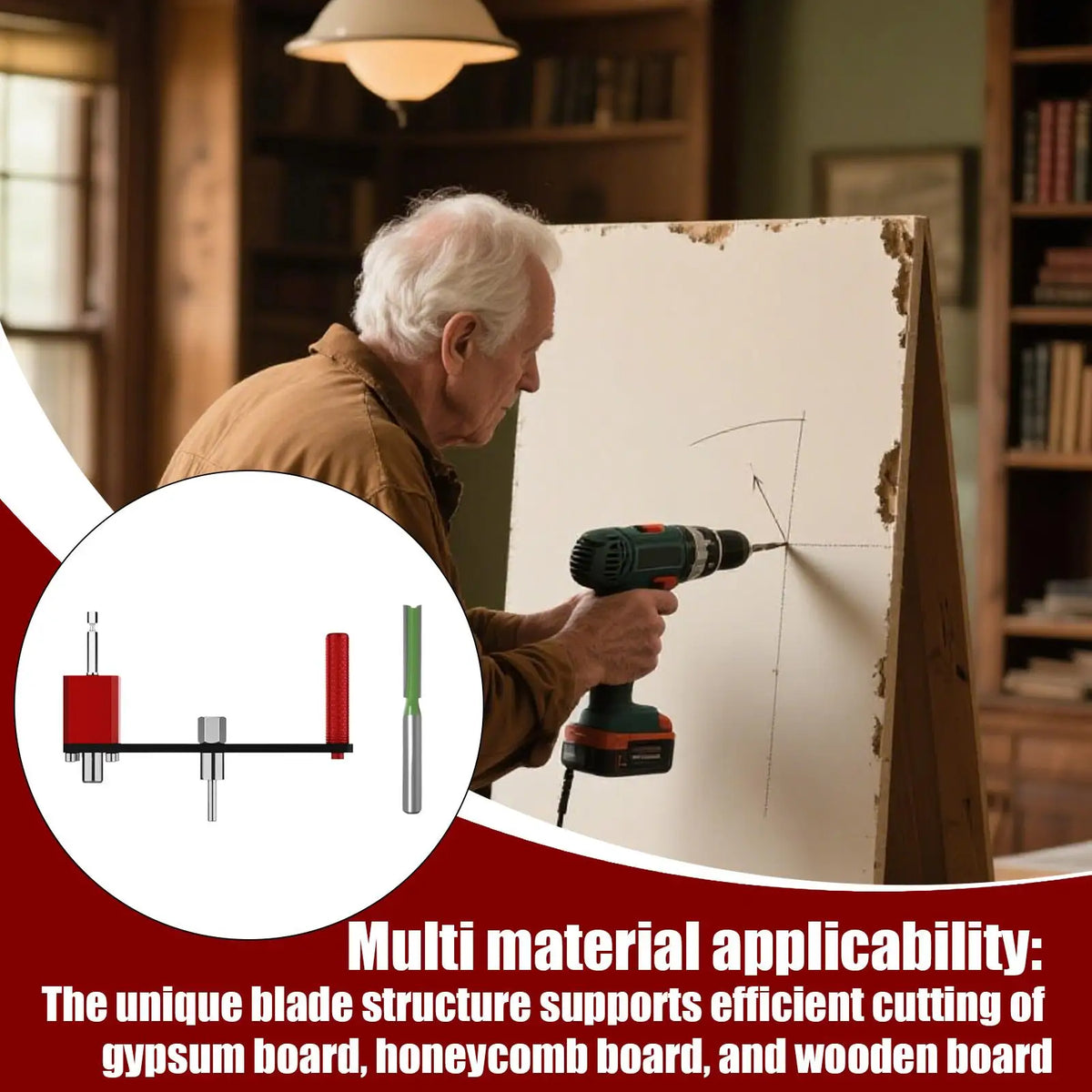 Adjustable Round Hole Cutter – Drywall, Gypsum & Ceiling Tile Adjustable Hole Cutter Qme