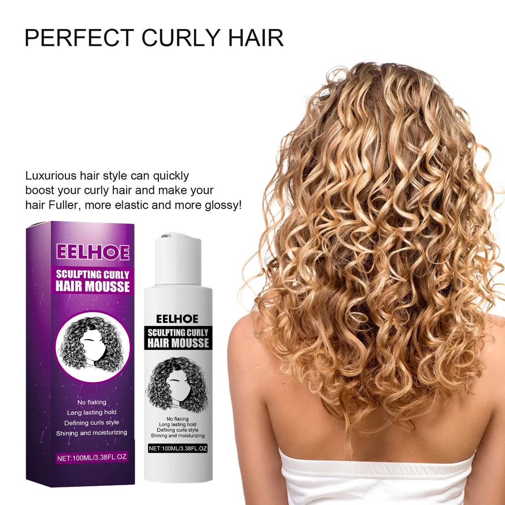 EELHOE Curl Enhancing Elastin Mousse – Volume & Moisture Cream Curl Styling Mousse Qst Default Title