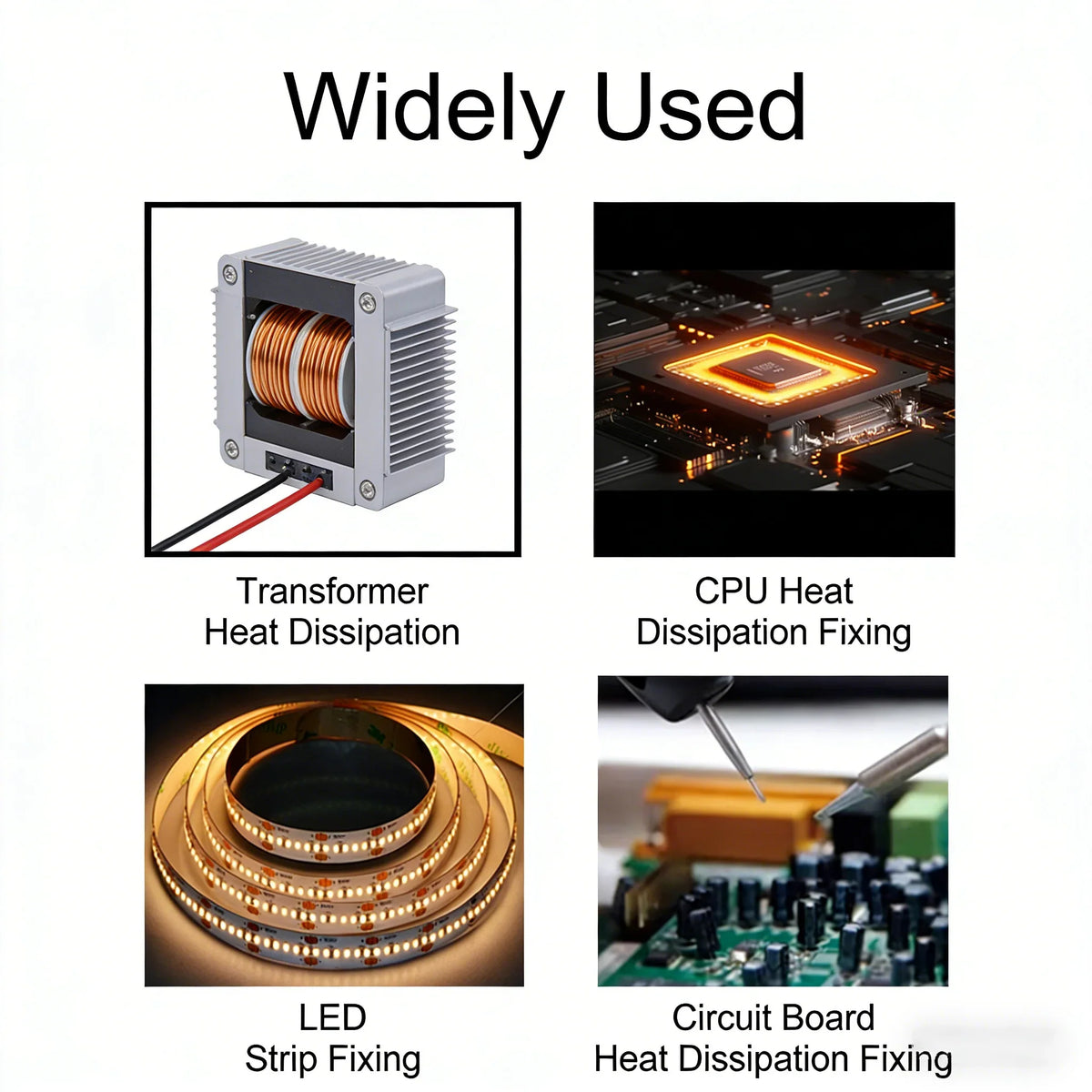 10M Double-Sided Thermal Conductive Tape | LED PCB Heatsink Thermal Conductive Tape Qme