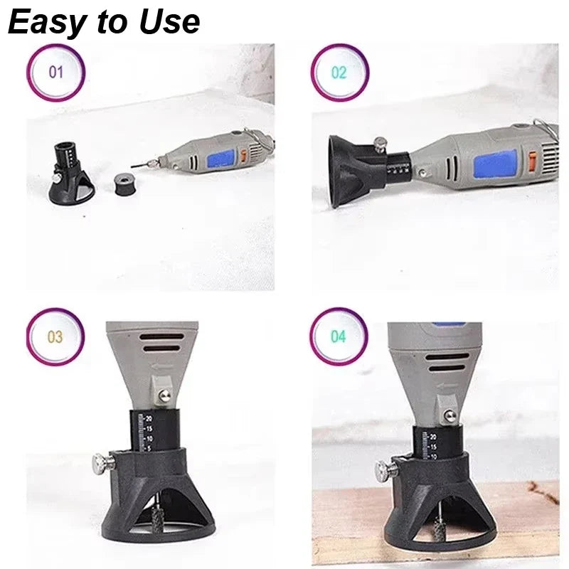 Rotary Router Milling Cutter Guide Attachment for Dremel Rotary Tool Attachment Qme