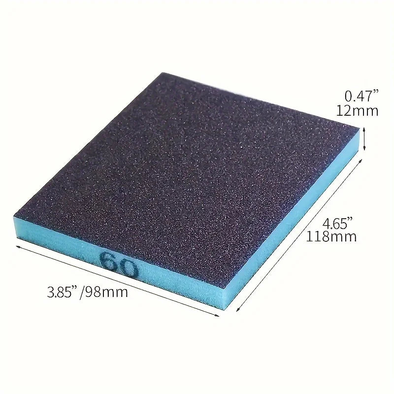 3-Piece Sanding Sponge Block Set – Coarse, Medium & Fine Grit Sanding Sponge Block Qme