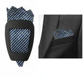 Pocket Square Holder & Handkerchief Keeper Organizer for Men Pocket Square Organizer Qme black