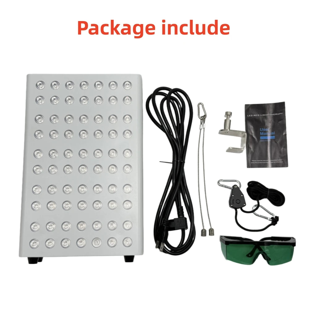 MasterGrow LED Red Light Therapy Panel 660nm 850nm Face Body LED Light Therapy Panel Qst
