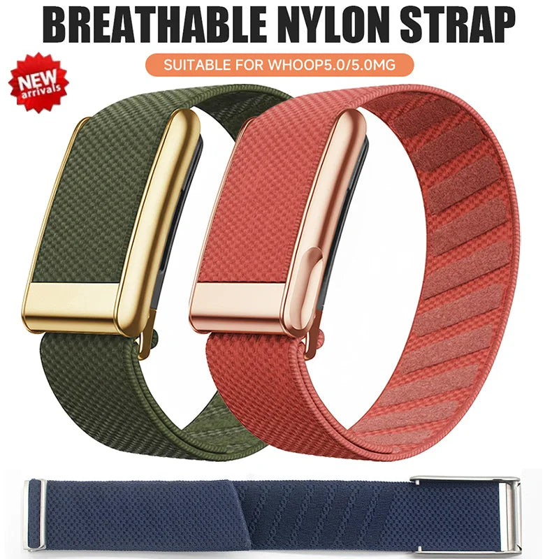 Woven Nylon Band for Whoop 5.0 – Elastic Sports Strap Watch Band Strap Qme