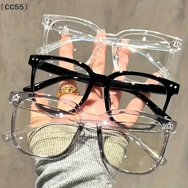 Square Frame Clear Black Fashion Glasses – Unisex Eyewear Eyeglasses Frames Qst
