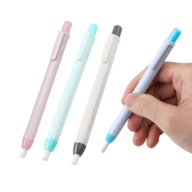 4-Pack Retractable Press Pencil Eraser Pens – School & Office Retractable Eraser Pen Qme