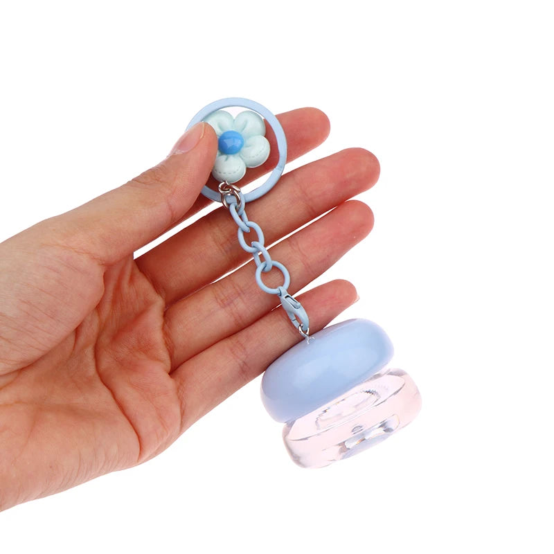 Mini Empty Lip Balm Jar 5g with Keychain – Refillable Lip Mask Lip Balm Container Qst