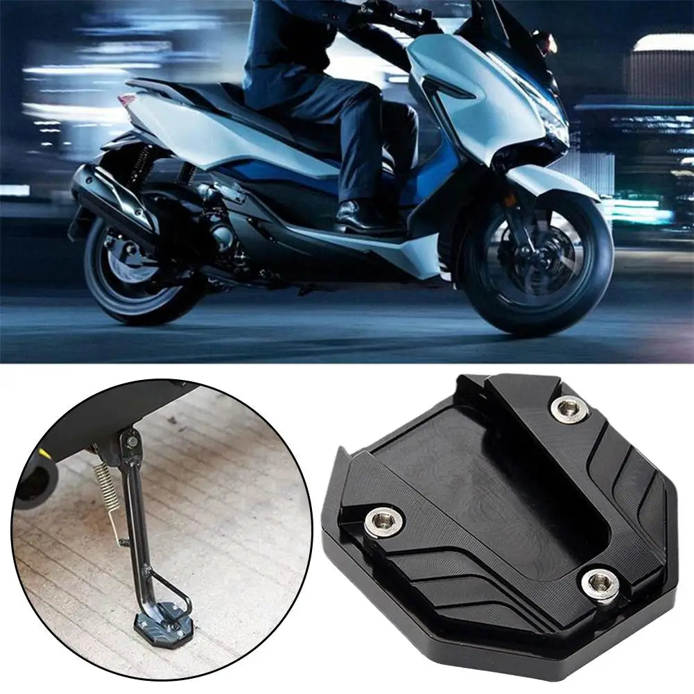 Aluminum Alloy Motorcycle Kickstand Extender Foot Side Stand Kickstand Extender Qme
