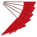 Iron Triangular Lawn Marking Flags High-Visibility Red 5pcs Lawn Marking Flags Qme Default Title