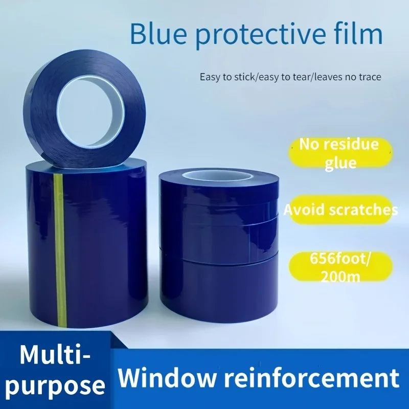 Blue PE Protective Film Tape – No Residue Scratch-Free Rim Guard Protective Film Tape Qme