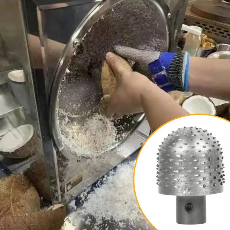 Electric Coconut Grater Machine Blade Head – Stainless Steel Coconut Grater Blade Qme