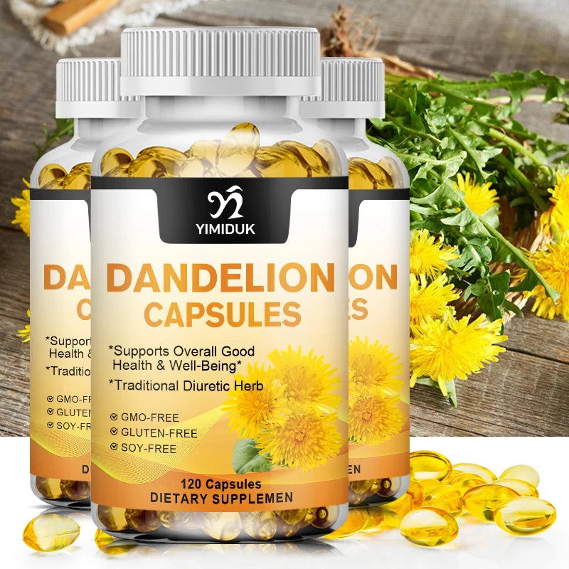 YIMIDUK Dandelion Root 1500mg – 120 Capsules | Liver Support Herbal Supplement Qst
