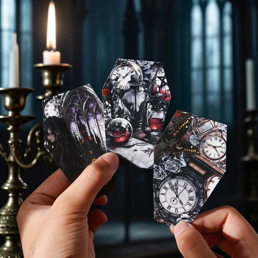 Halloween Castle Stickers – 15 Sheets DIY Scrapbooking Pack Craft Sticker Sheets Qme