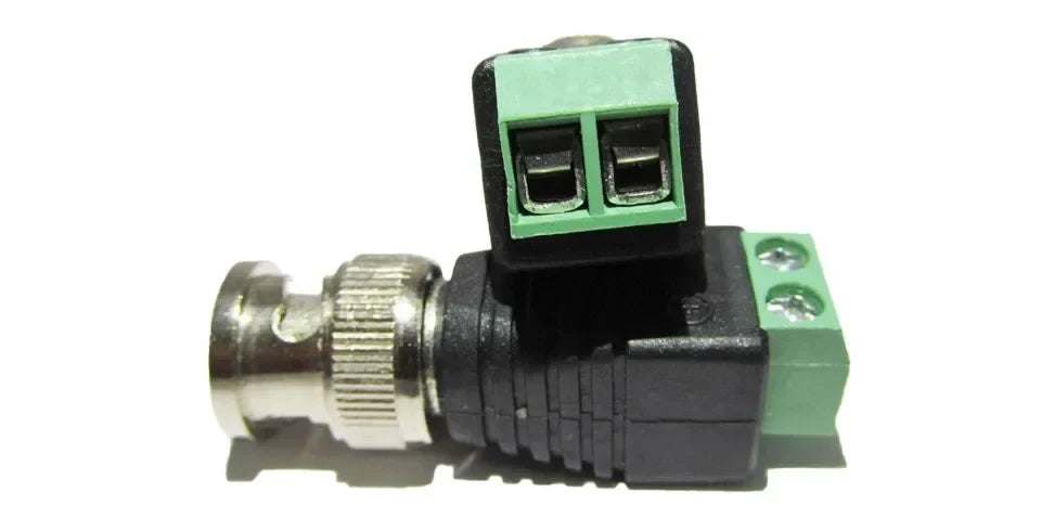 30pcs BNC Connector DC Plug Screw Terminal UTP Video Balun CCTV BNC Video Balun Connector Qme 30pcs