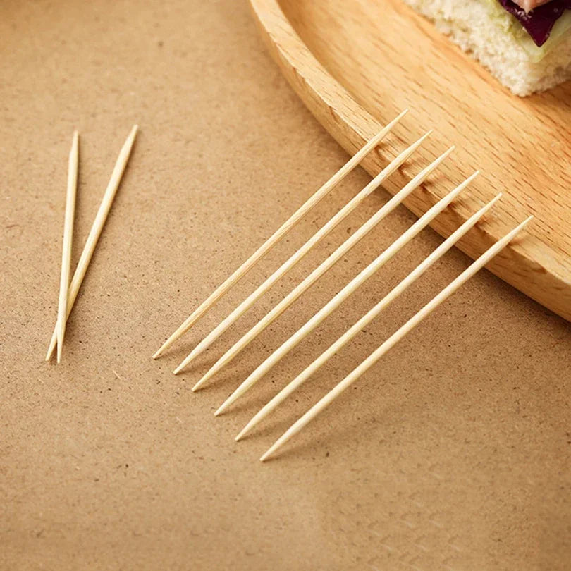 Disposable Double-Headed Bamboo Toothpicks 1000 pcs Bulk Bamboo Toothpicks Qme