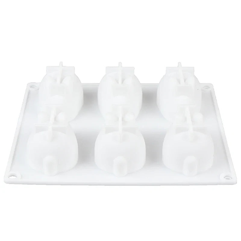 Silicone 3D Cake Mold Set – 6 Mousse & Baking Forms Silicone Cake Mold Qme 1pc