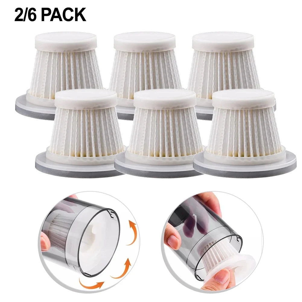 2-Pack Washable Filters for ST-6638 Cordless Vacuum | Reusable Vacuum Filter Replacement Qme