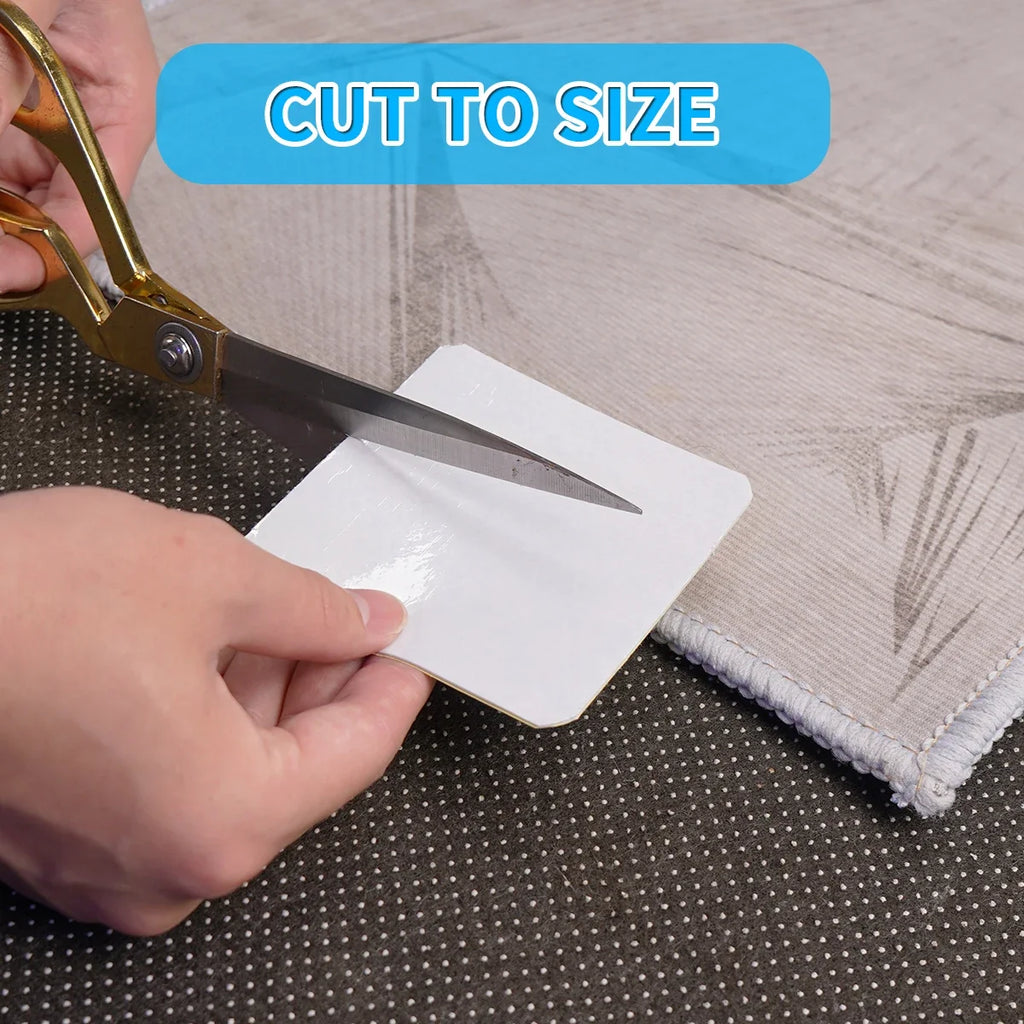 Non-Slip Rug Gripper Tape Pads – Washable & Reusable 4 Pack Rug Gripper Pads Qme