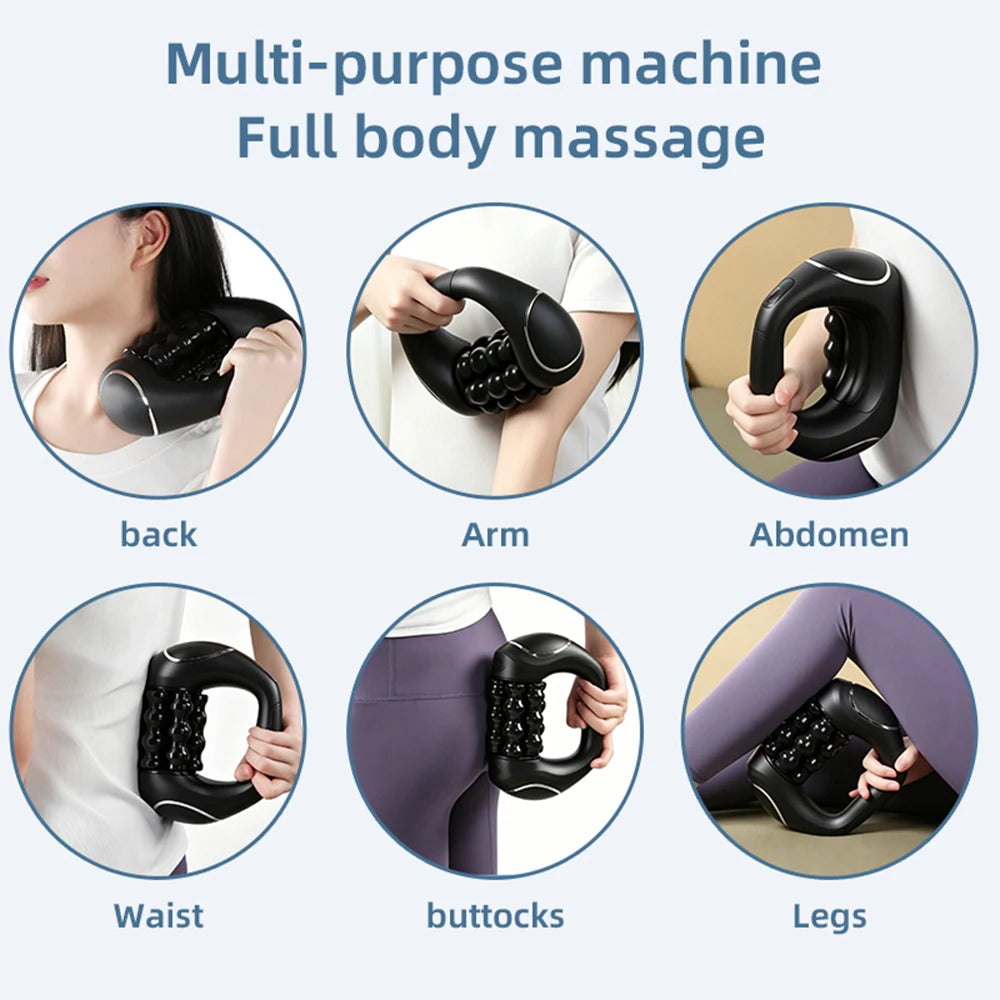 9-Speed Red Light Massage Roller – Handheld Body Massager Handheld Massage Roller Qst