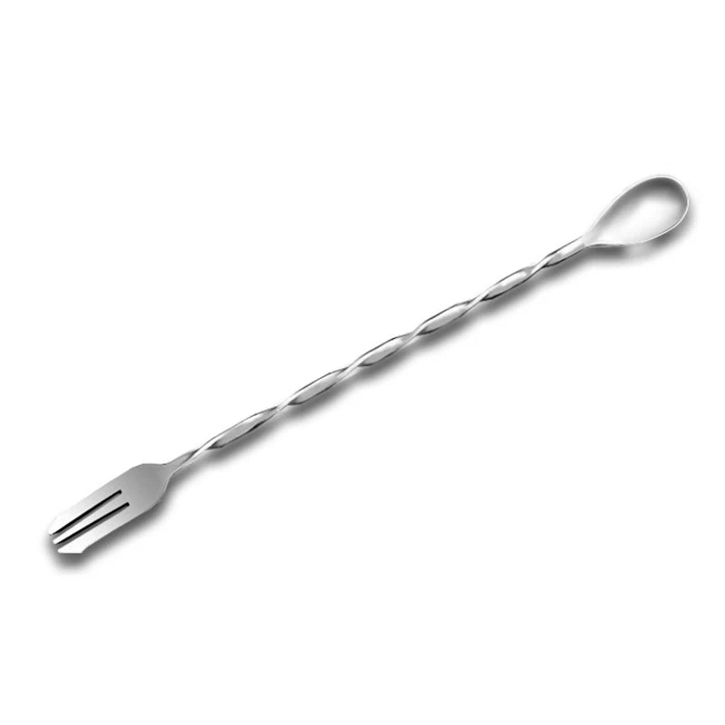 Stainless Steel Cocktail Muddler & Mixing Spoon Bar Set Cocktail Bar Tool Qst