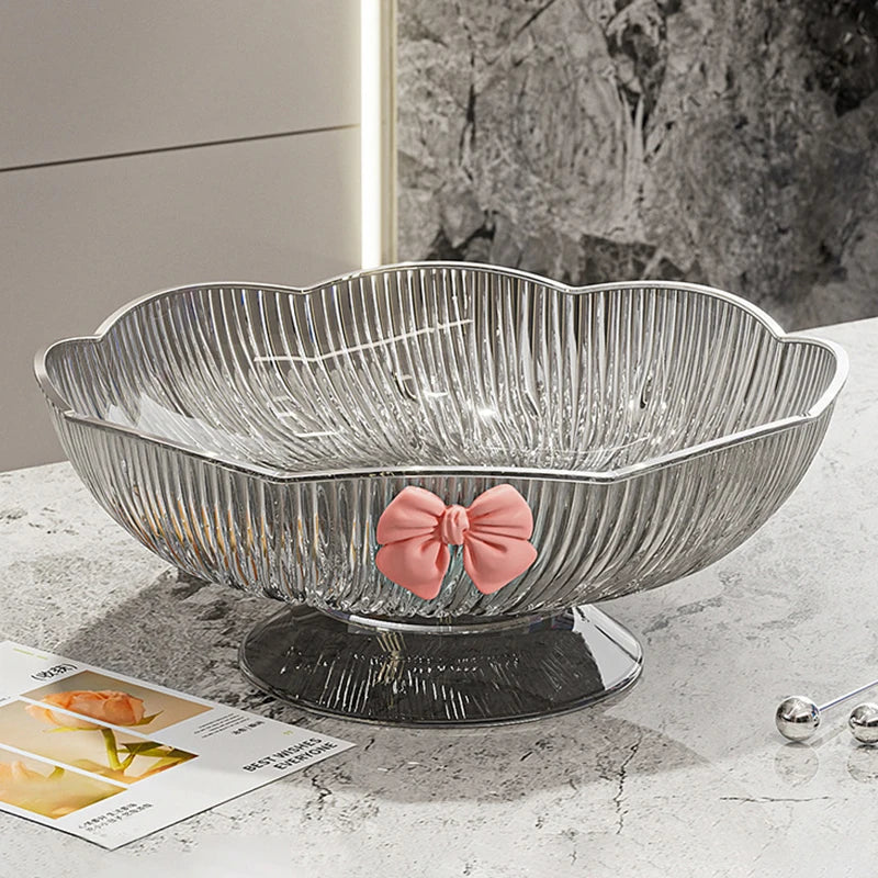 Luxury Coffee Table Candy & Snack Tray – Drain Design, 3 Colors Decorative Snack Tray Qme A3