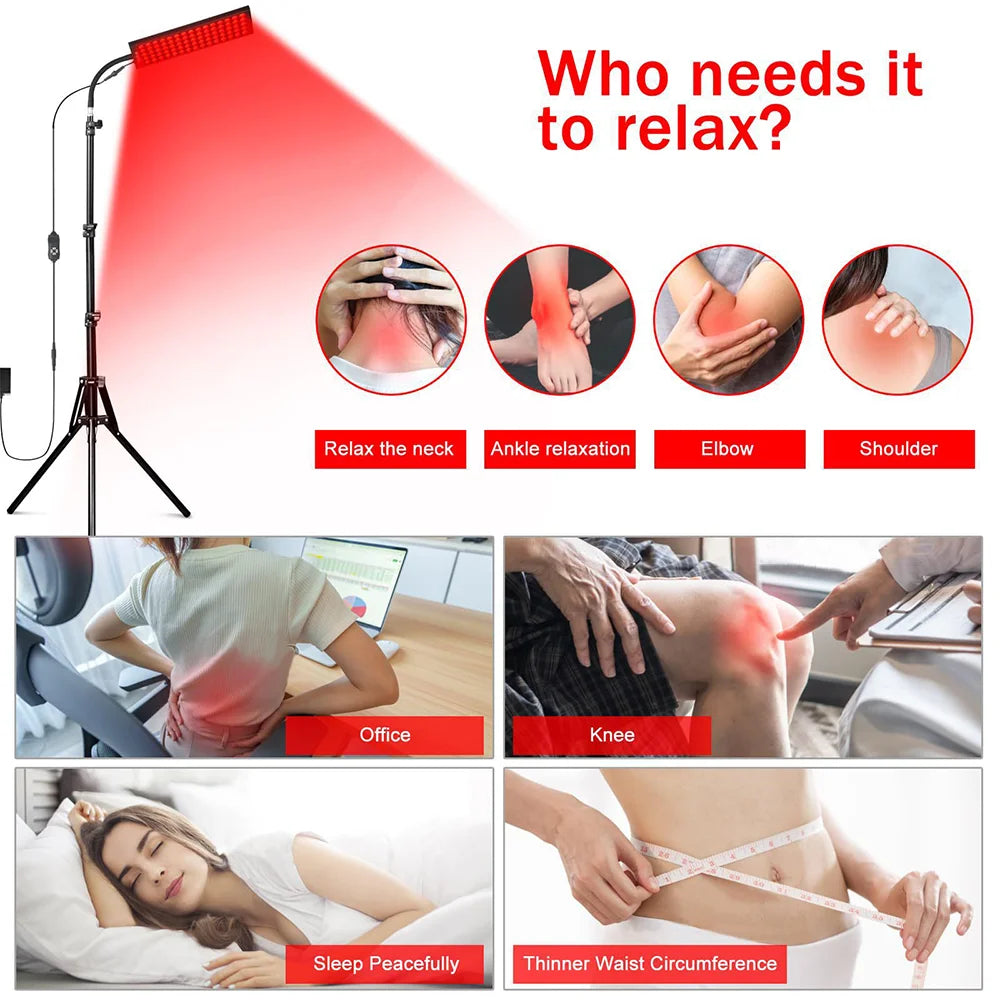 75-LED Red Light Therapy Panel 660nm 850nm – Face & Body Red Light Therapy Panel Qst
