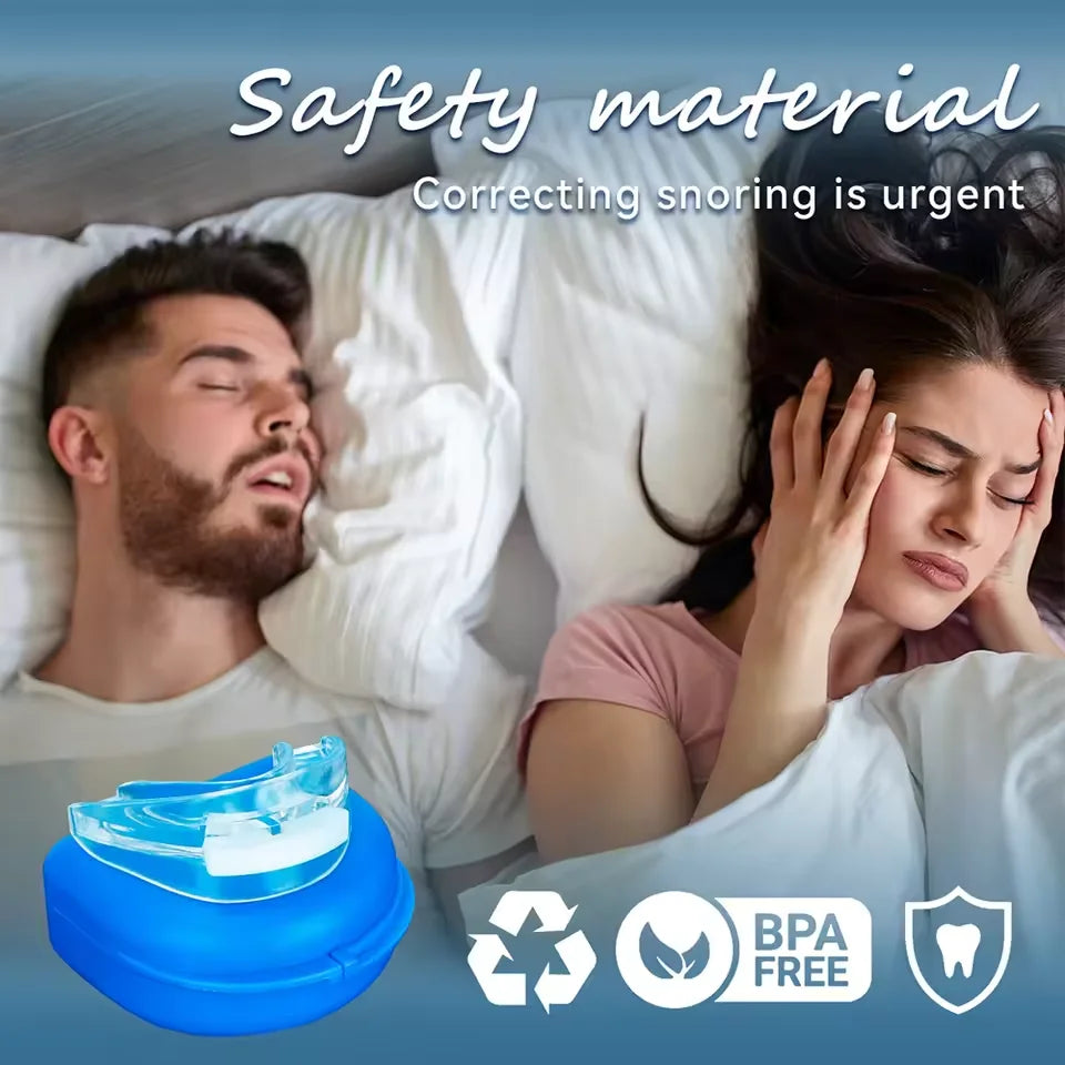 Adjustable Silicone Night Mouth Guard – Teeth Grinding & Snoring Night Mouth Guard Qst