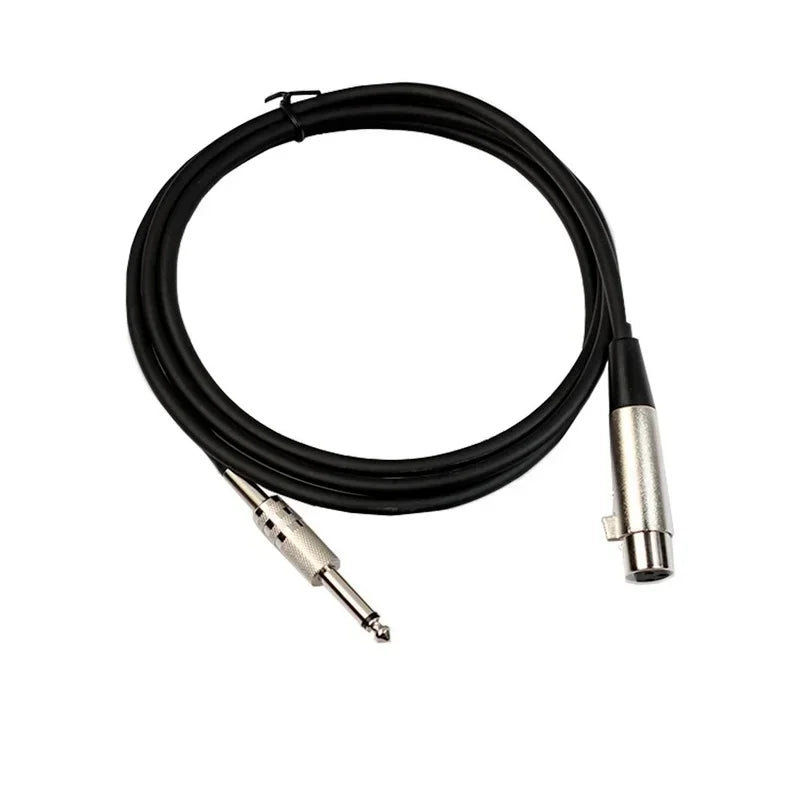 XLR to TRS Jack Microphone Cable – Mic Lead for Guitar & Mixer Microphone Cable Qme