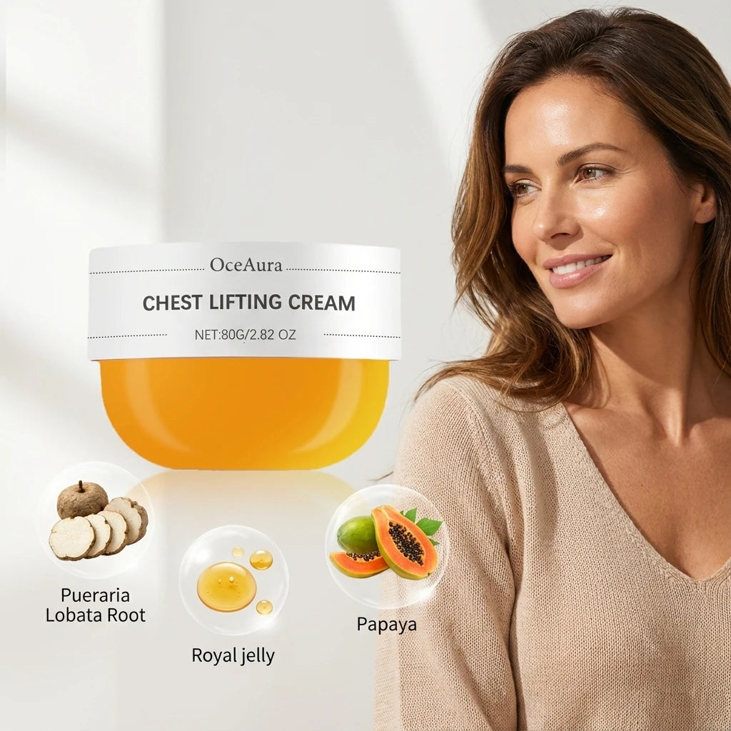 OceAura Chest & Décolletage Firming Cream 80g | Hydrating Body Firming Cream Qst