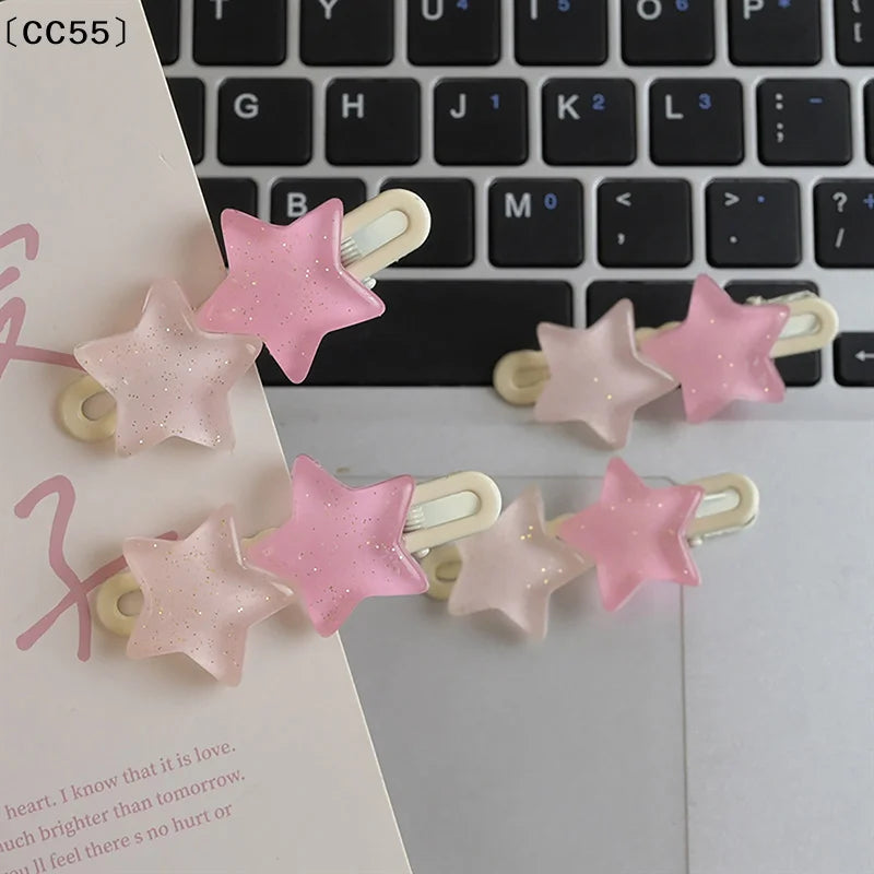 Y2K Star Hair Clips – Cute Pentagram Duck Beak Bang Clips Hair Clip Qst