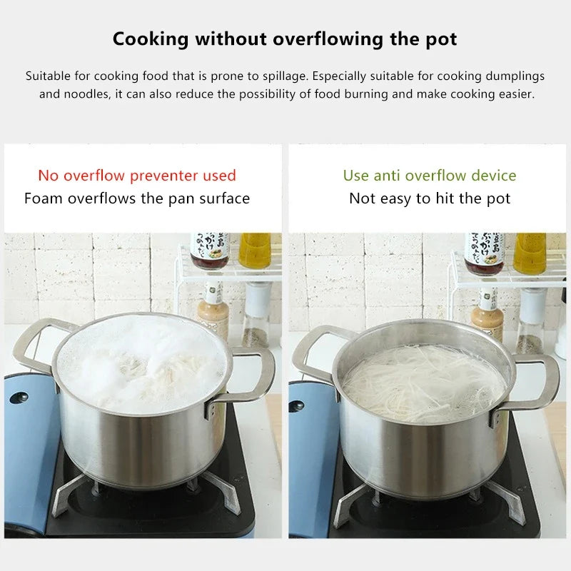 Stainless Steel Boil Over Preventer Disc | Pot Watcher for Pasta Boil Over Preventer Qme