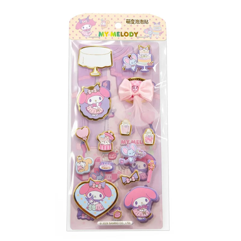 Hello Kitty Kuromi 3D Crystal Stickers | Planner Decoration Decorative Stickers Qme 1
