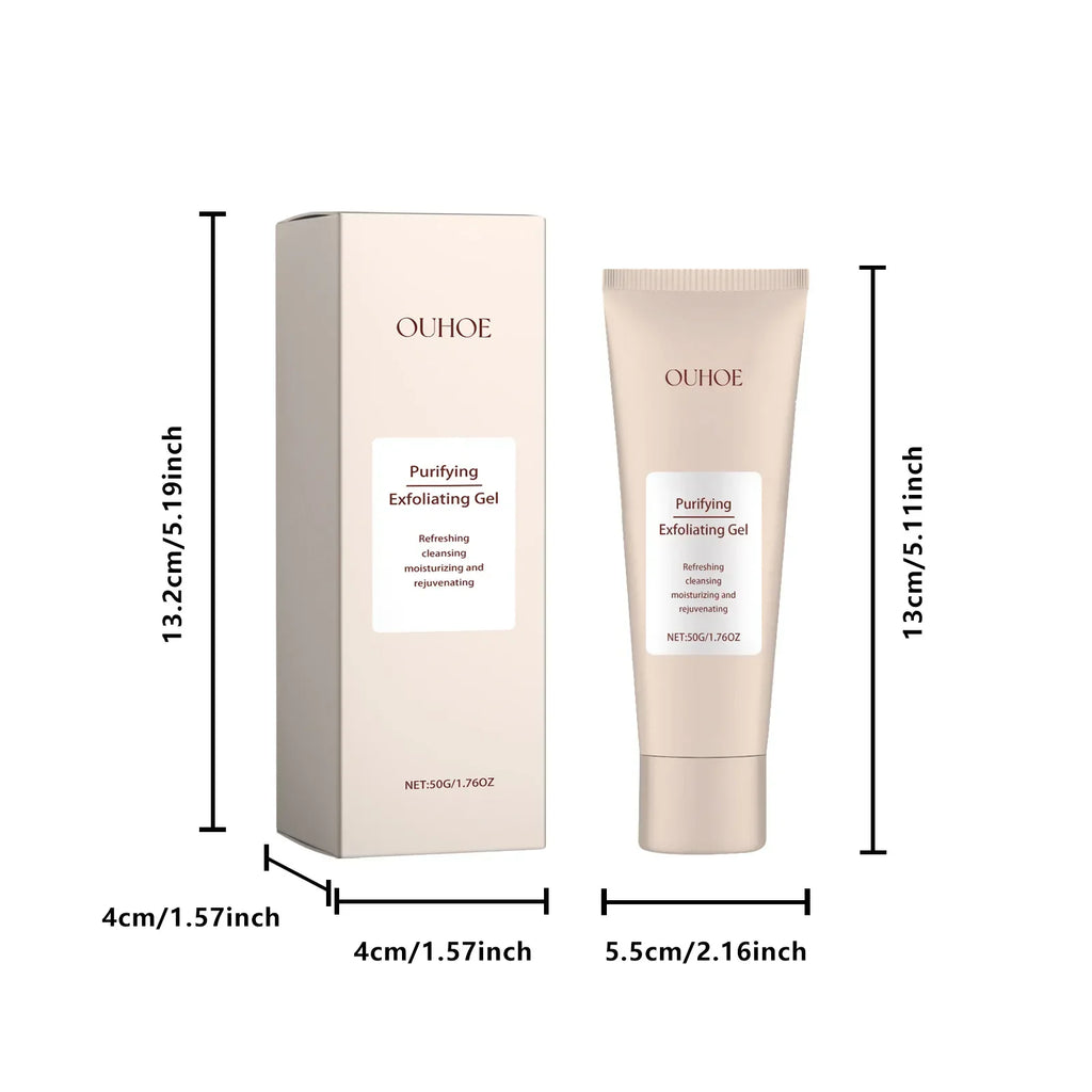 Gentle Exfoliating Face Gel – Pore Cleansing & Skin Smoothing Exfoliating Face Scrub Qme