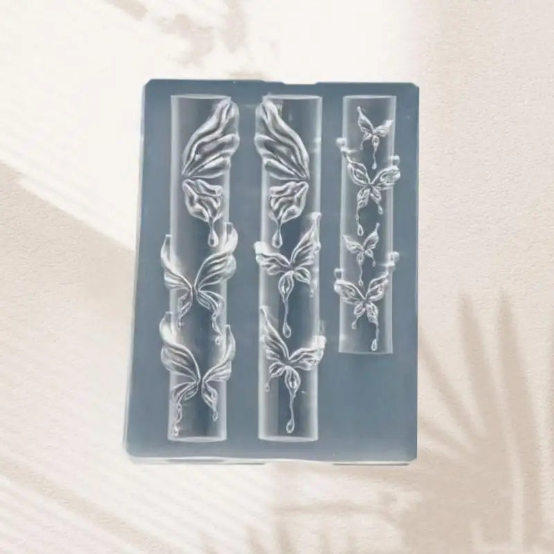 3D Silicone Nail Art Mold – Flower Bow Butterfly Templates Nail Art Mold Qst A6
