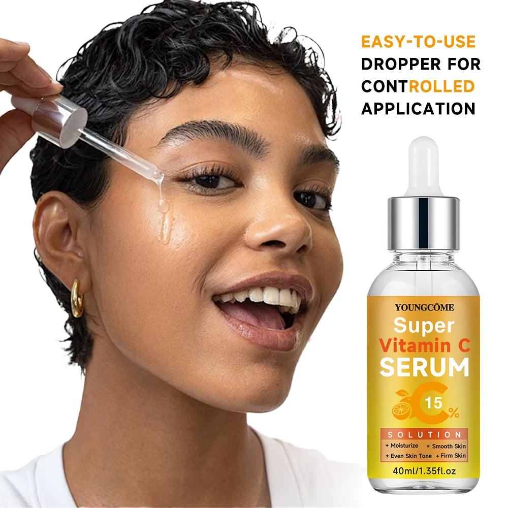 YOUNGCOME Vitamin C Brightening Face Serum – Even Skin Tone Vitamin C Face Serum Qst