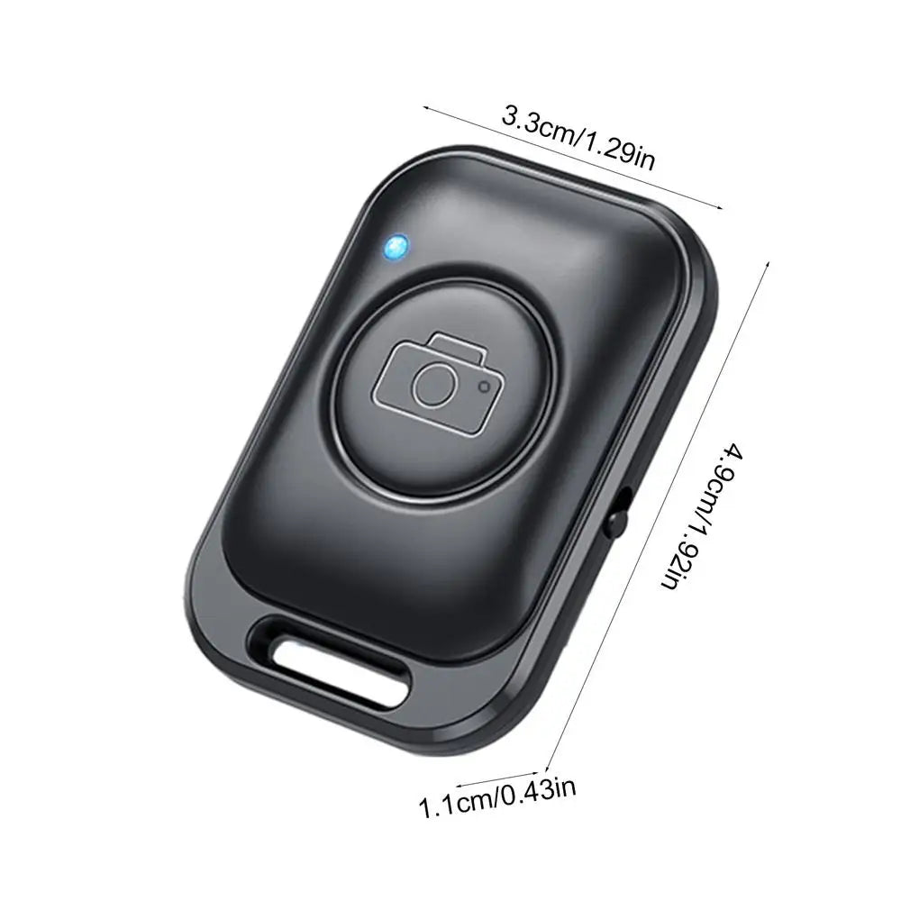 Wireless Selfie Remote Shutter Button for Smartphones Wireless Camera Remote Qme Black