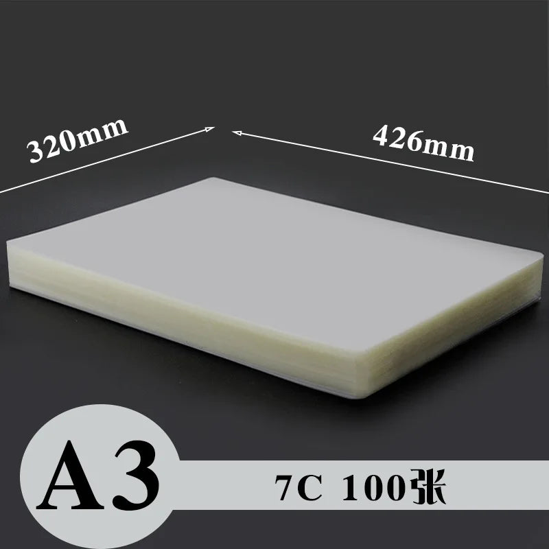Thermal Laminating Sheets A3 A4 Clear Waterproof Film | Qme Laminating Sheets Qme A3 7C