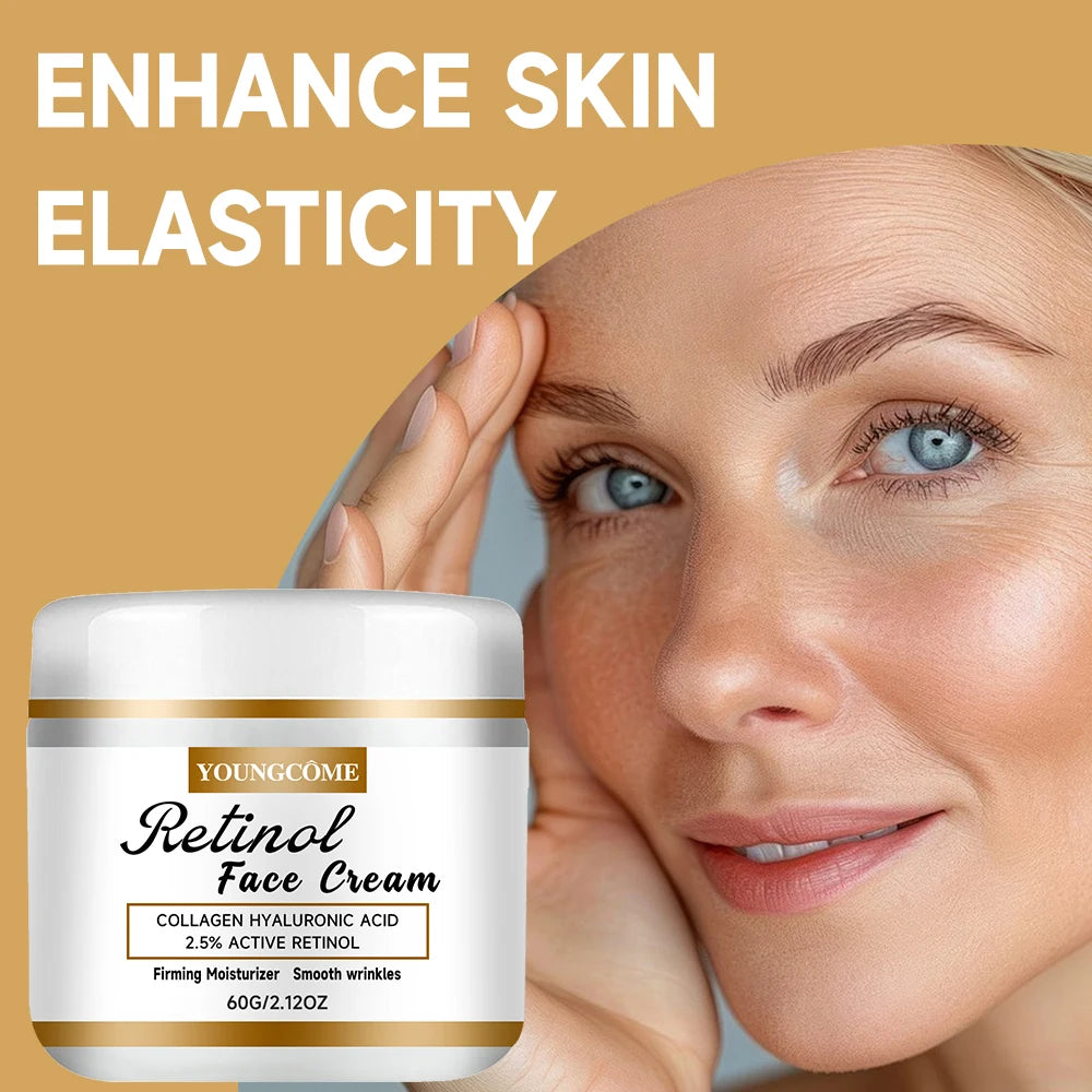YOUNGCOME Retinol Collagen Face Cream – Firming & Brightening Face Moisturizer Cream Qst