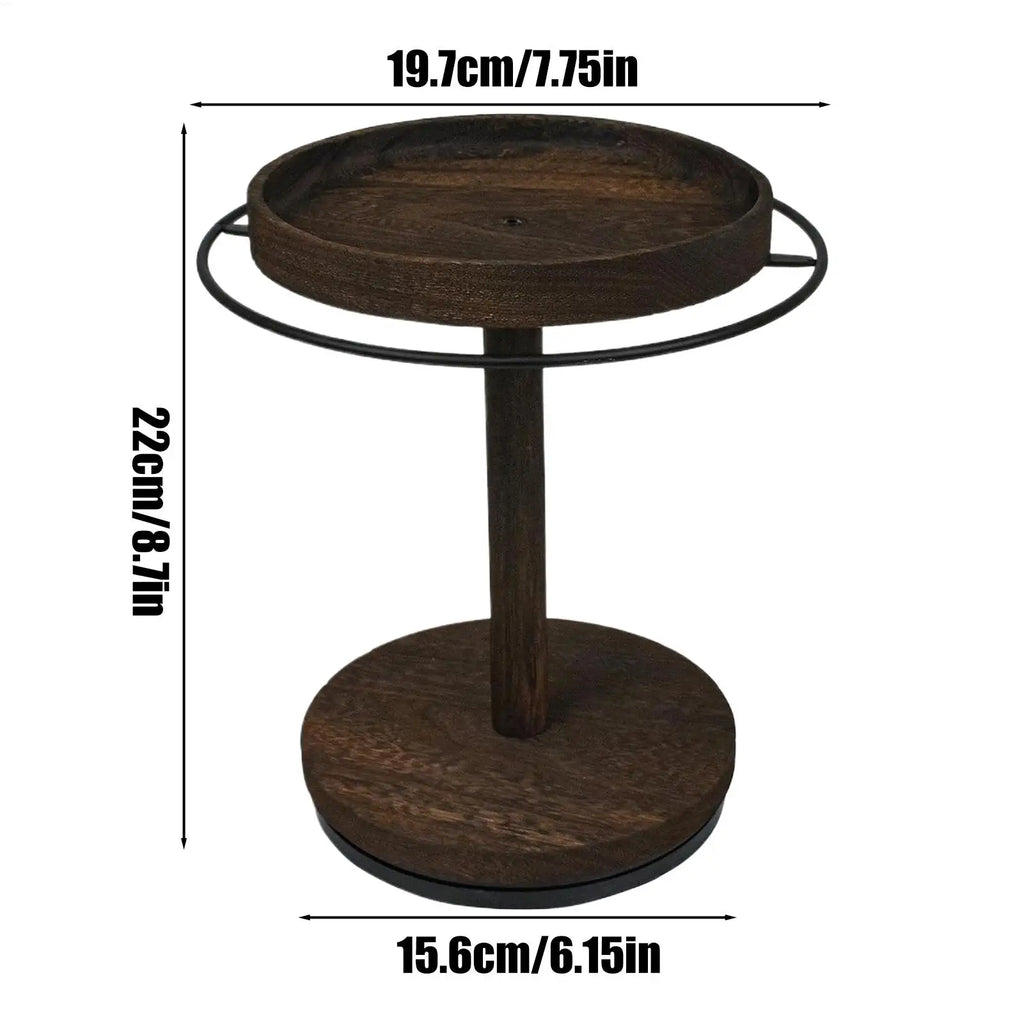Wooden 360° Rotating Glasses Organizer Tray & Display Stand Eyewear Organizer Stand Qme