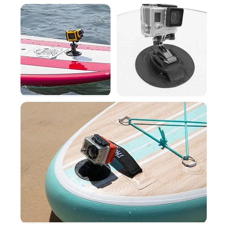 Surfboard Kayak SUP Camera Mount Holder PVC Fixed Stand Camera Mount Holder Qme