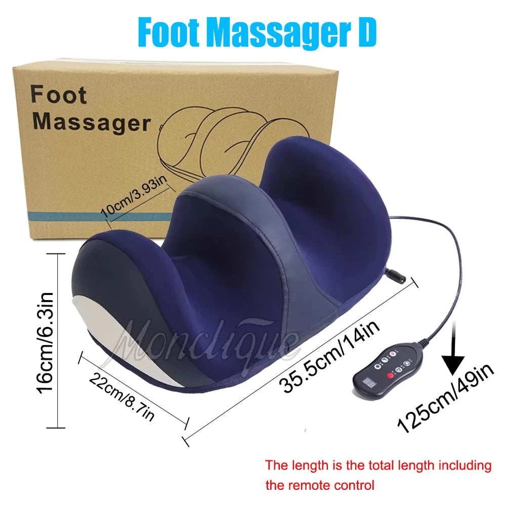 Smart Heated Foot & Calf Massager – Deep Kneading Hot Compress Foot Massager Qst Foot Massager D EU Plug