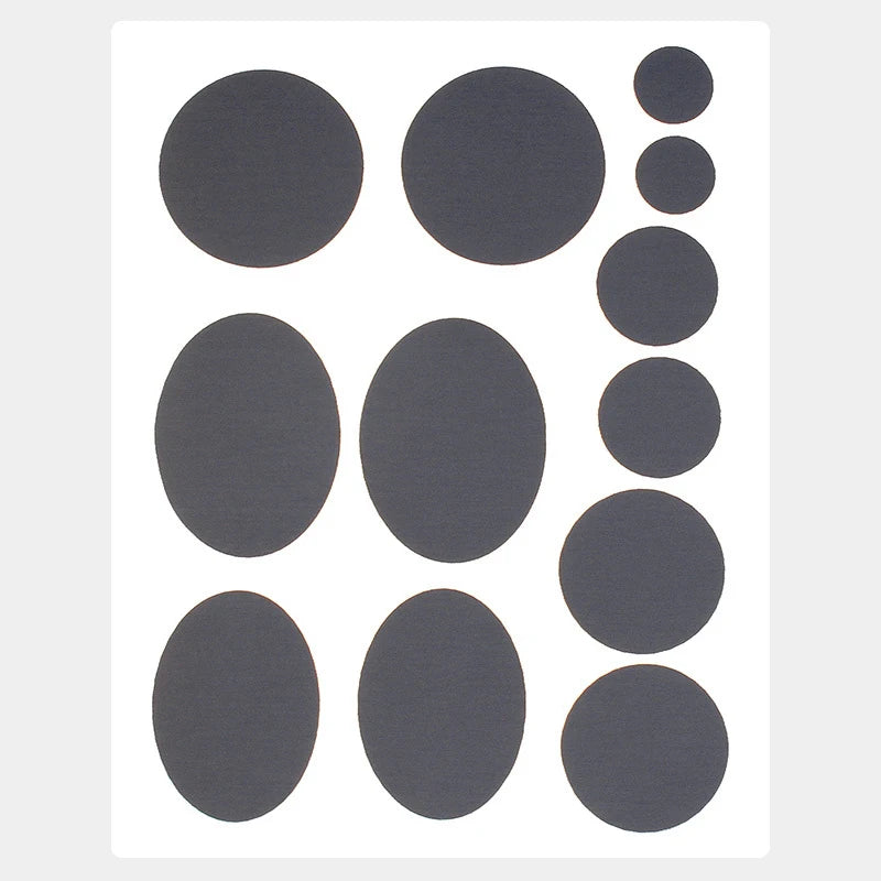 Self-Adhesive Nylon Fabric Repair Patches – Assorted Shapes Fabric Repair Patches Qst grey2